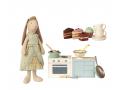 Set de poupées mini, Prince, Mini lapin princesse - avec mini set de cuisine et gâteaux et vaisselle p - Maileg - BU018