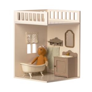 Pièce de maison miniature - Salle de bain, taille : H : 30 cm - L : 26 cm - l : 27 cm - Maileg - 11-9003-02