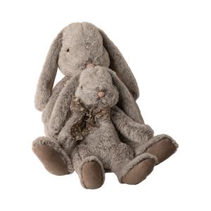 Maileg - 16-0991-01 - Fluffy bunny, X-Large - Grey, taille : H : 43 cm  (455394)
