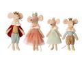 Set de poupées - famille souris - Roi, Reine, Princesse, Prince - taille 15 cm - Maileg - BU063