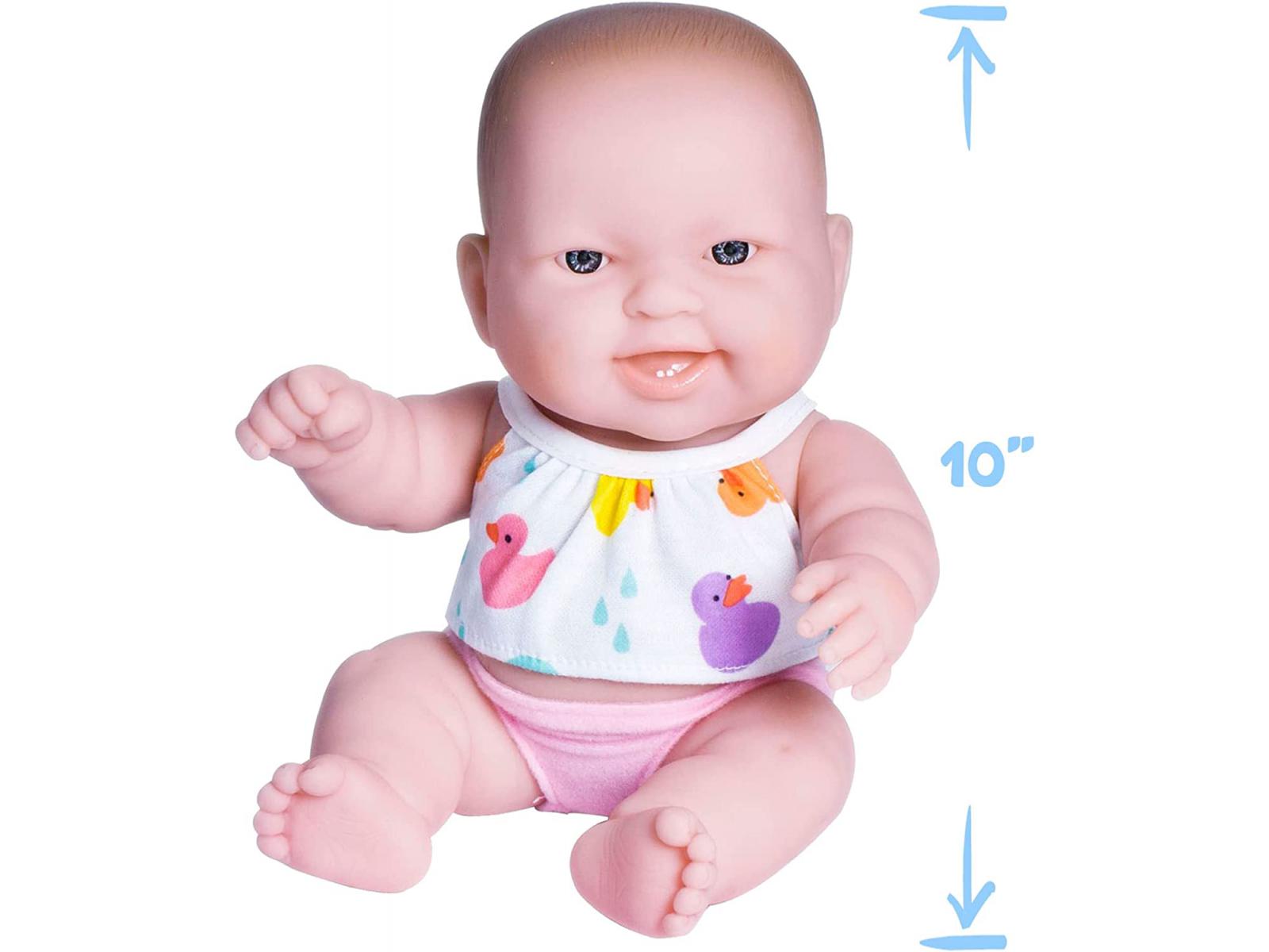 Berenguer - Poupée bébé en vinyle dans un ensemble cadeau comprenant une  baignoire, une chaise haute et des accessoires. Corps