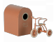Abri pour tricycle, Souris - Corail - H: 9 cm x L : 7 cm x l: 10 cm
