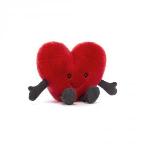 Peluche Amuseable Red Heart Little - L: 12 cm x H: 11 cm - Jellycat - A6REDH
