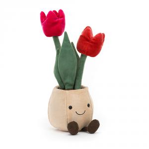 Peluche Amuseable Tulip Pot - L: 11 cm x H: 30 cm - Jellycat - A2TP