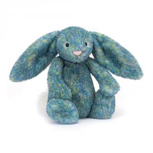 Peluche Bashful Luxe Bunny Azure Original - L: 12 cm x H: 31 cm - Jellycat - BAS3AZU