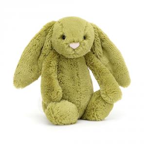 Peluche Bashful Moss Bunny Original - L: 12 cm x H: 31 cm - Jellycat - BAS3MOSS