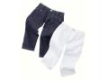 Set 2 pantalons, jeans bleu/blanc pour poupées de 45-50cm - Gotz - 3401651